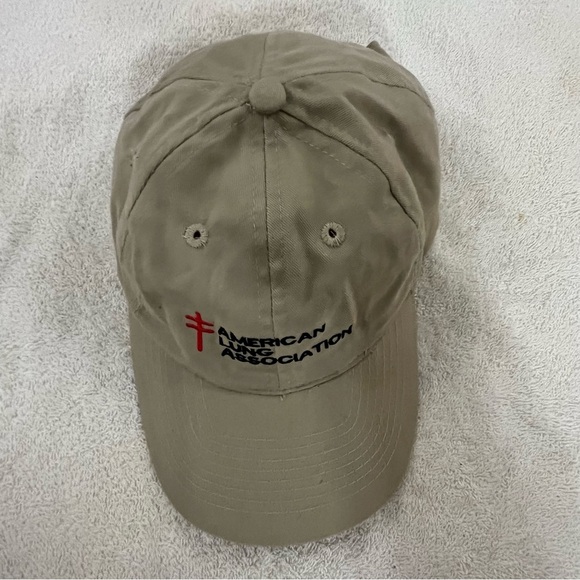 Otto's "American Lung Association" Adjustable Tan Ball Cap - Picture 4 of 14